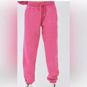 Aritzia TNA hot pink sweatpants